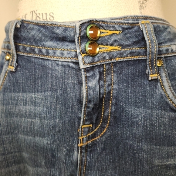 Vintage Rhinestone Skinny Jeans - Picture 4 of 11